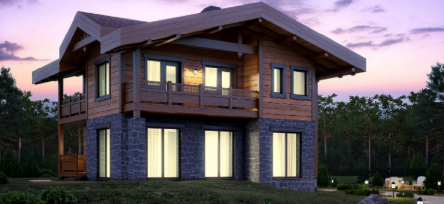 Строительство деревянных комбинированных домов